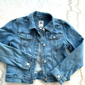 Girls blue denim jacket size 10/12